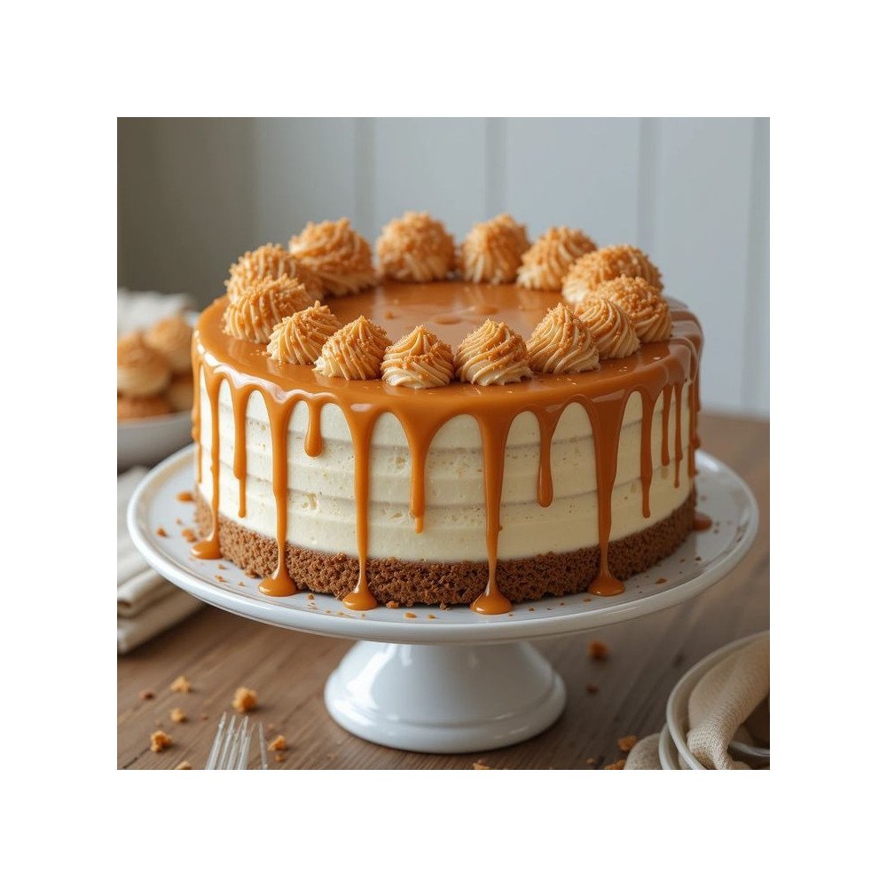 Gâteau Moelleux au Caramel Salé et Chantilly Vanille