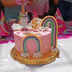 Gâteau Licorne Arc-en-Ciel