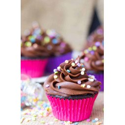 Cupcake Choco-Confetti Éclatant