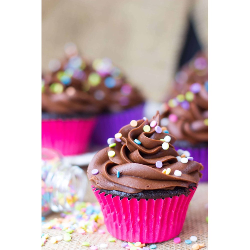 Cupcake Choco-Confetti Éclatant