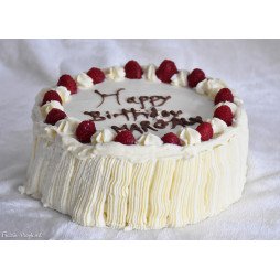 Gâteau d'anniversaire Rose & Framboise : Douceur Éclatante