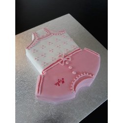 Gâteau "Petite Douceur" - Tenue Bébé Rose