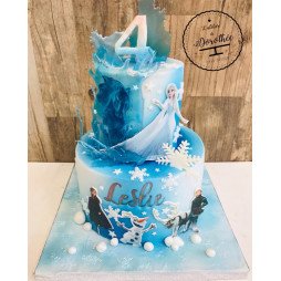Gâteau Magique "Royaume des Glaces" pour un 4ème Anniversaire Enchanté