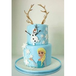 Gâteau Magie Givrée d'Elsa et Olaf