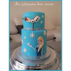 Gâteau Féerique Glacé : Le Royaume d'Elsa