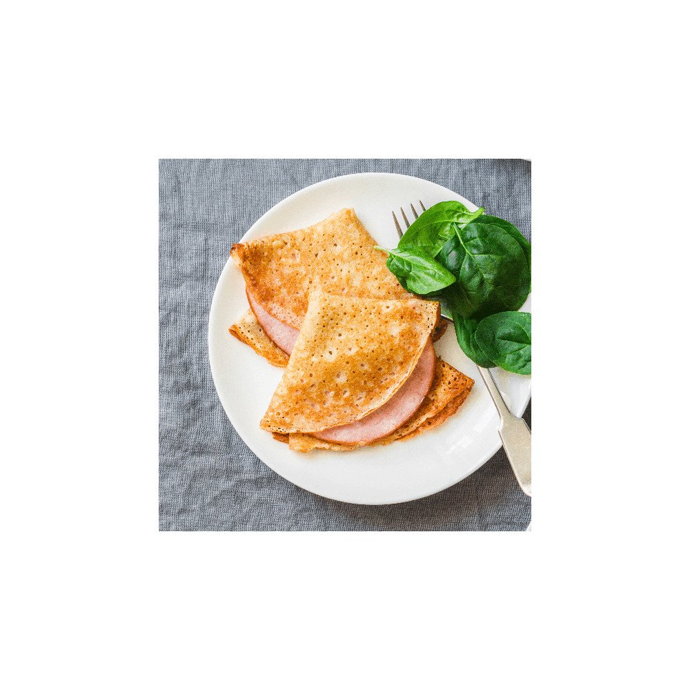 Crêpes Gourmandes au Jambon et Épinards Frais
