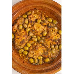 Tajine de Poulet aux Olives et Citron Confit