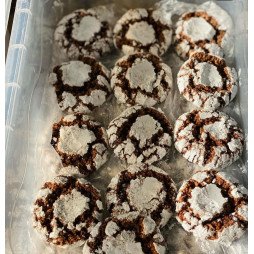 Maalka au chocolat saupoudrée de sucre glace 