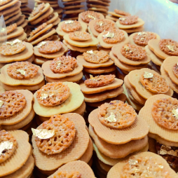 Sablés florentins à la feuille d’or