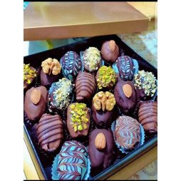 Coffret Gourmand de Dattes Fourrées et enrobées de Chocolat