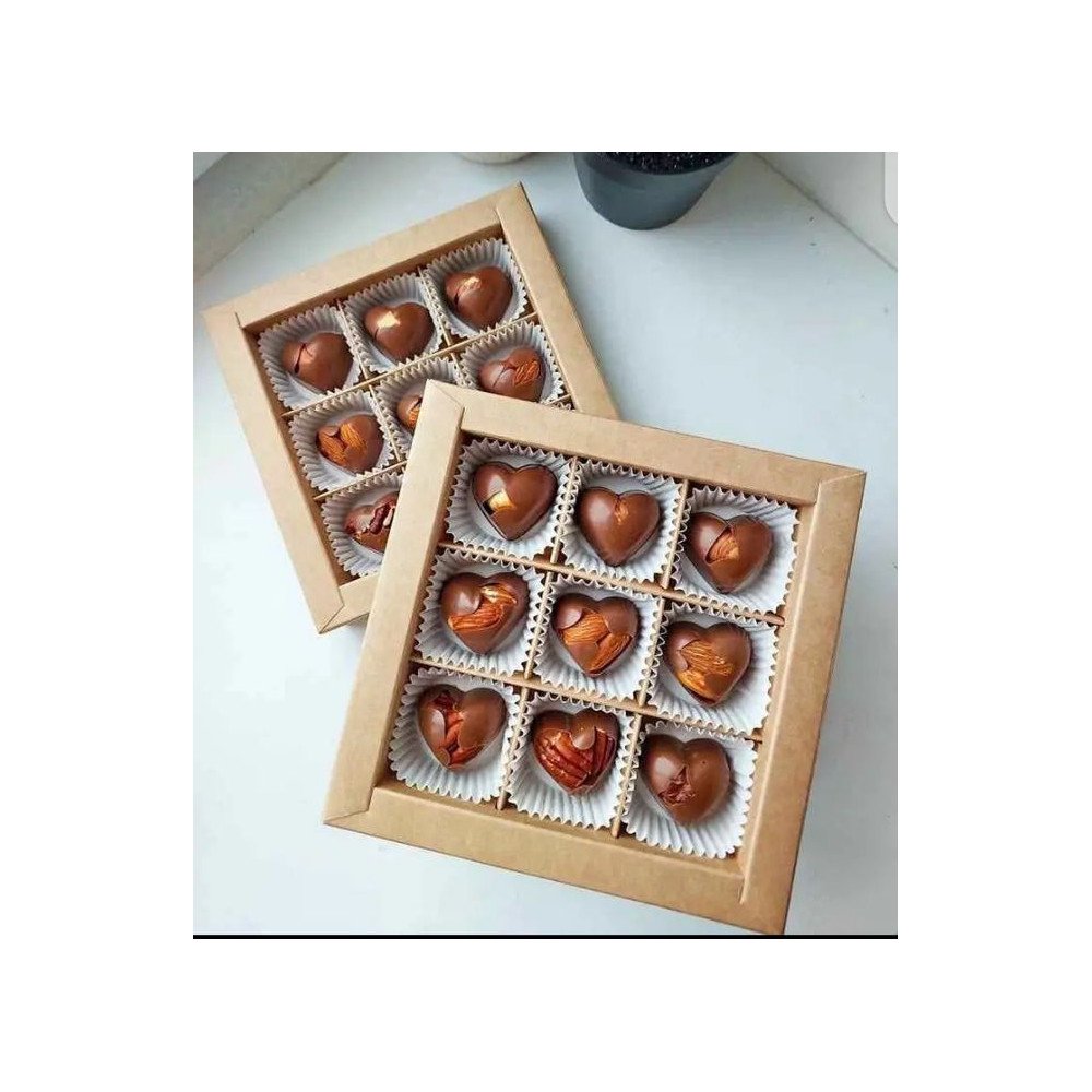 Cœurs Gourmands au Chocolat au Lait et Éclats d’Amandes