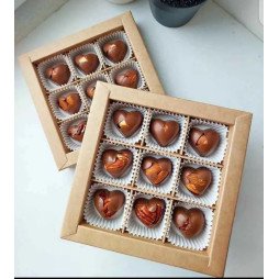 Cœurs Gourmands au Chocolat au Lait et Éclats d’Amandes