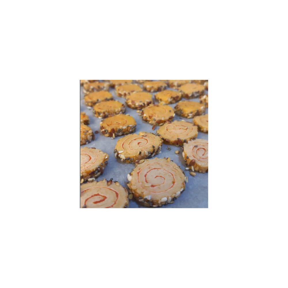 Roulés salés au fromage et graines