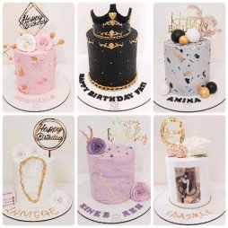 Gâteau d'Anniversaire Élégant et Personnalisable